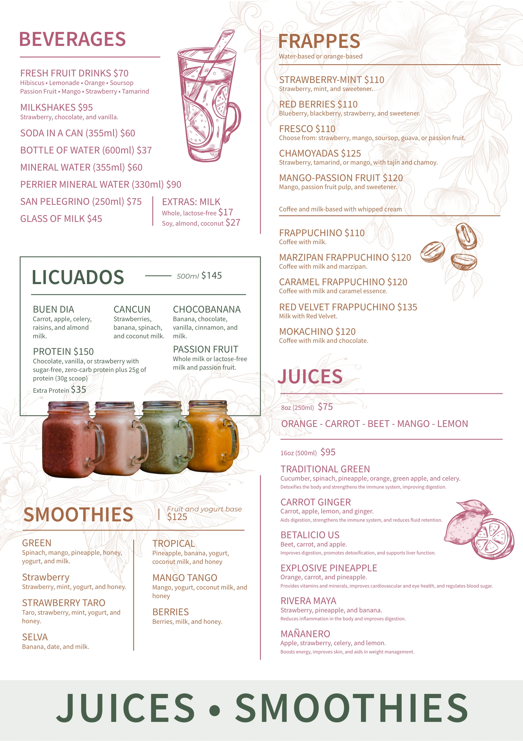 Bromelia menu, page 3 of 6. Open PDF for the original document.