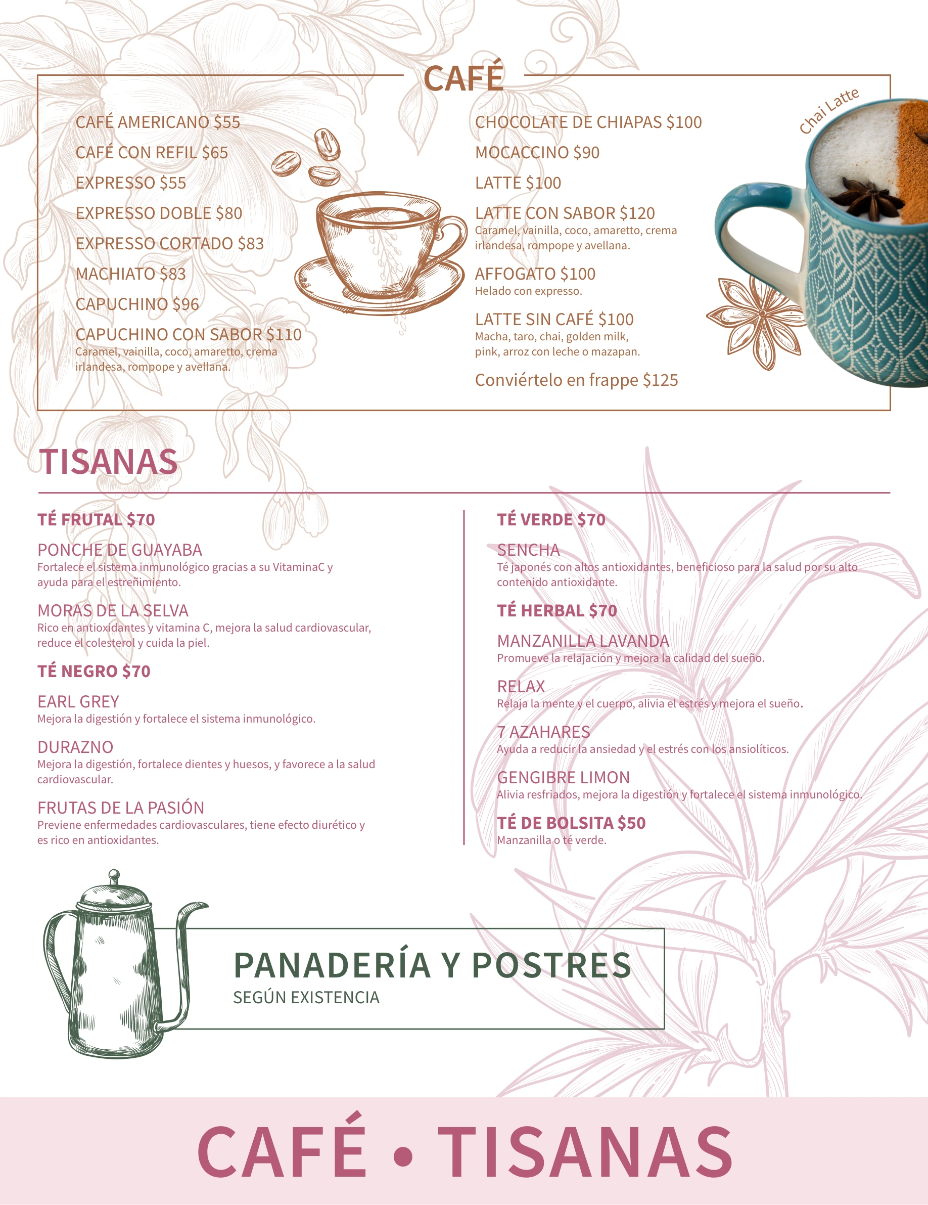 Menú de Bromelia, página 2 de 6. Abre el PDF para consultar el documento original.
